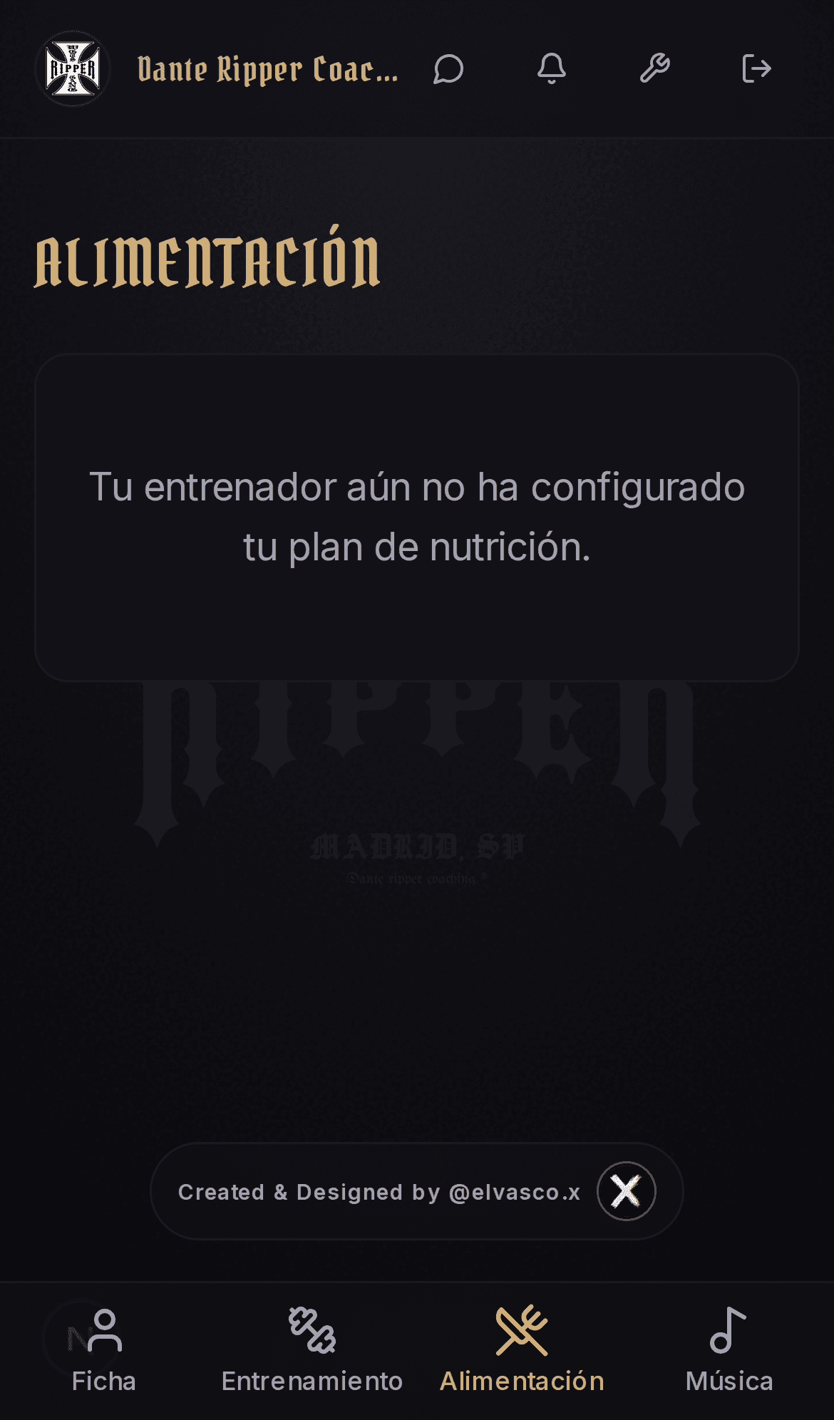 Registro móvil del plan Plan Alimentación